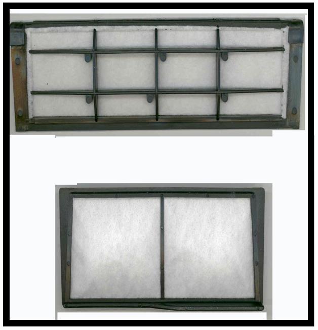 filtres (2 pièces plastiques) TF02  Tornado  TO2600 / SLALOM ADAGIO,