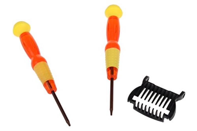 guide de coupe 0,4-5mm et 2 tournevis étoile