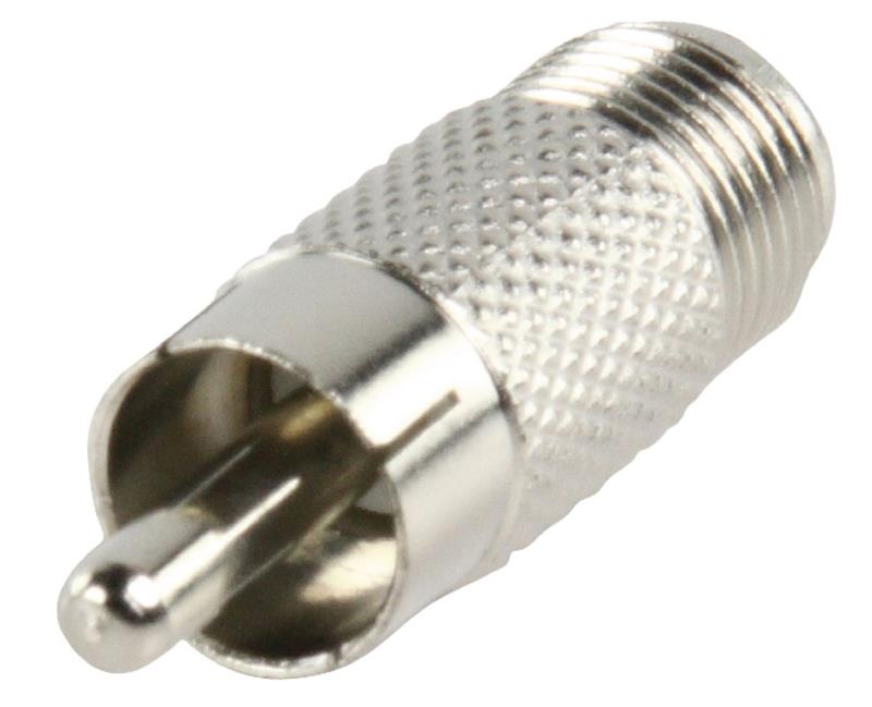 Adaptateur fiche F Femelle Et fiche RCA male métal