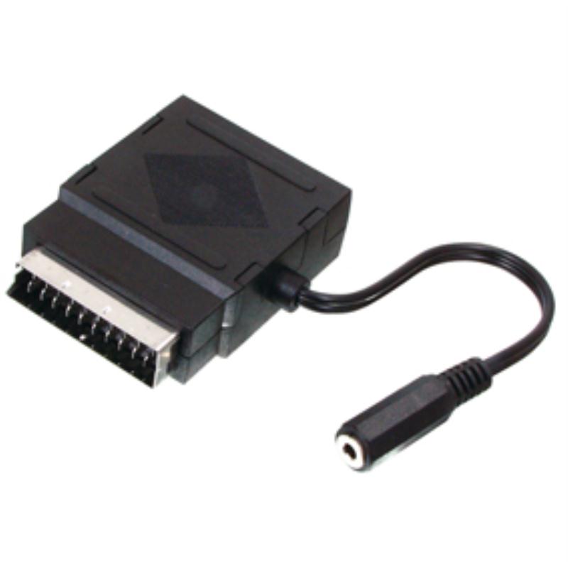 Boitier péritel gigogne pour reprise audio sur prise casque jack 3.5mm