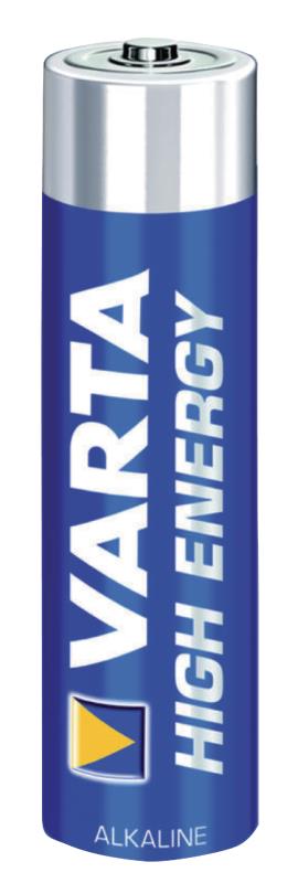 LR03 pile alcaline pack de 4 pièces HIGH ENERGY VARTA - photo 3