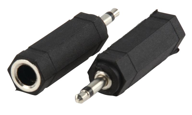 Adaptateur plug 3.5mm mono plug to 6.35mm mono socket