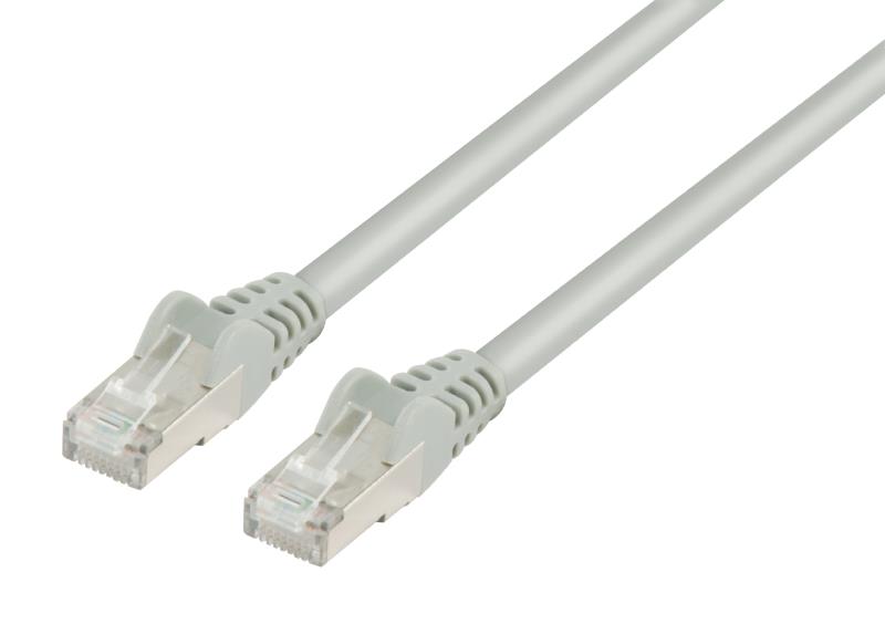 Câble réseau RJ45 10/100/1000mbit PiMF CAT7 gris en 2m