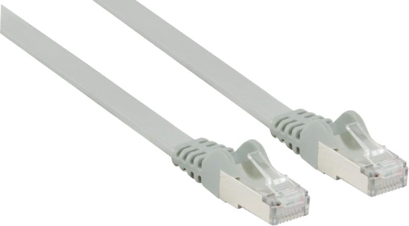 cable plat RJ45 FTP CAT6 20m gris - photo 1