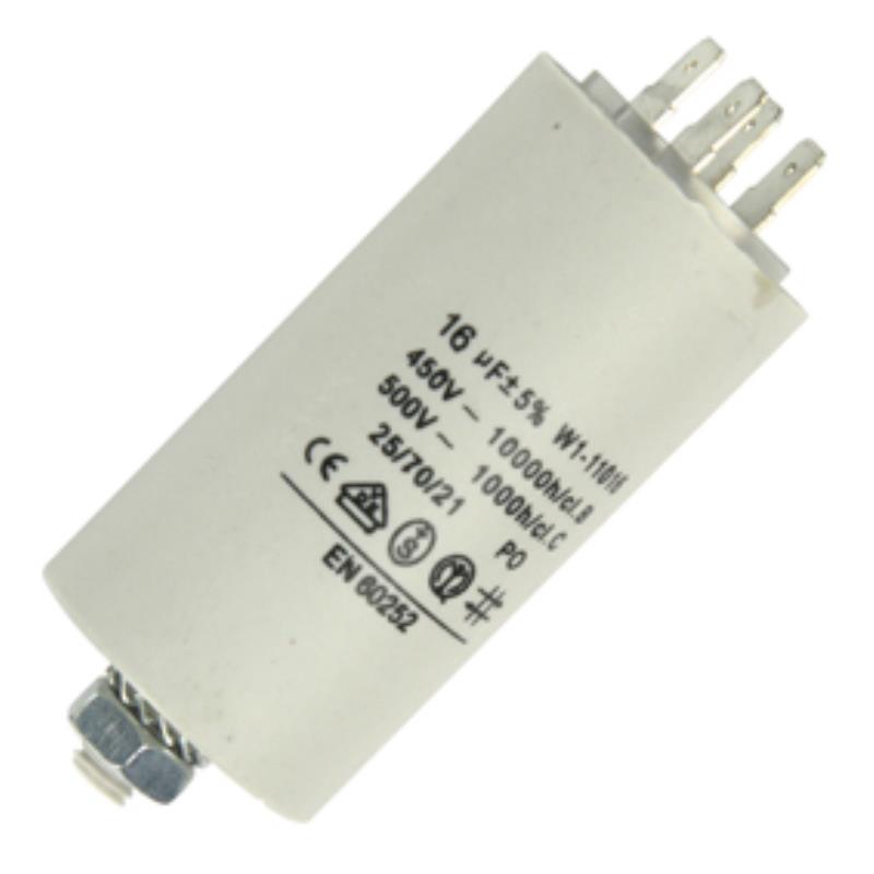 Condensateur de démarrage 16 microfarad 450 volts