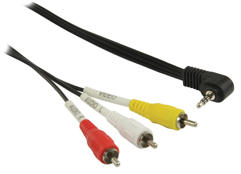 VLVP22400B20 3.5mm Vidéo Mâle 4 bagues Et fiche 3x RCA Mâles - photo 1