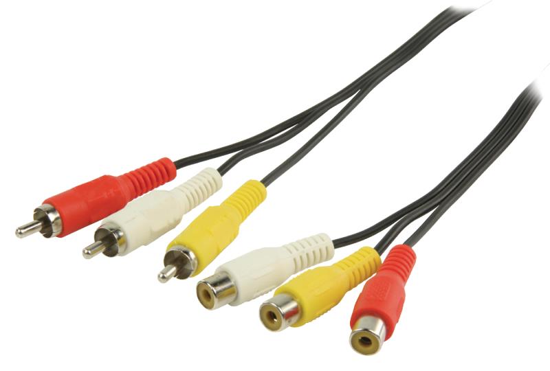 VLVP24305B20 3x RCA Mâles Et fiche 3x RCA Femelles - photo 1