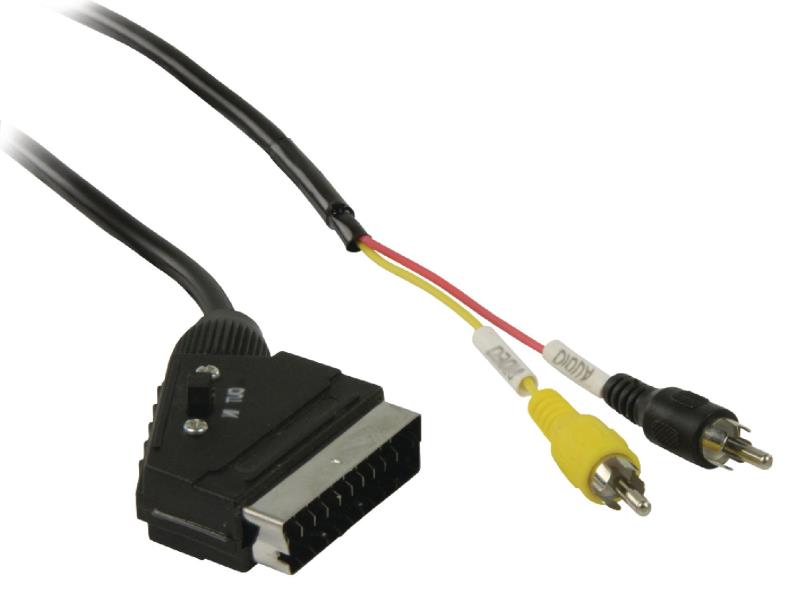 VLVP31120B10 Péritel Mâle 21p Connectés Et fiche 2x RCA Mâles - photo 1