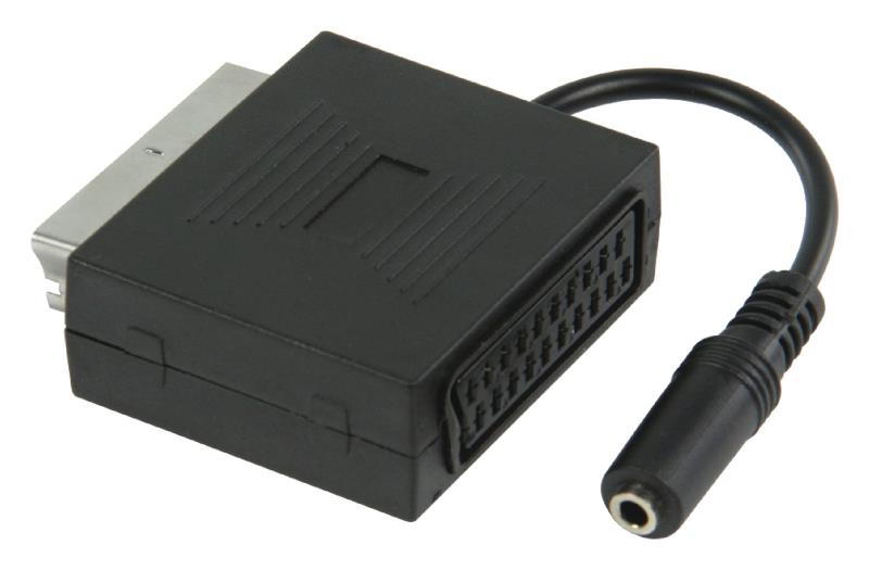 VLVP31930B02 Péritel Mâle 21p Connectés Et fiche 3.5mm Stéréo Femelle