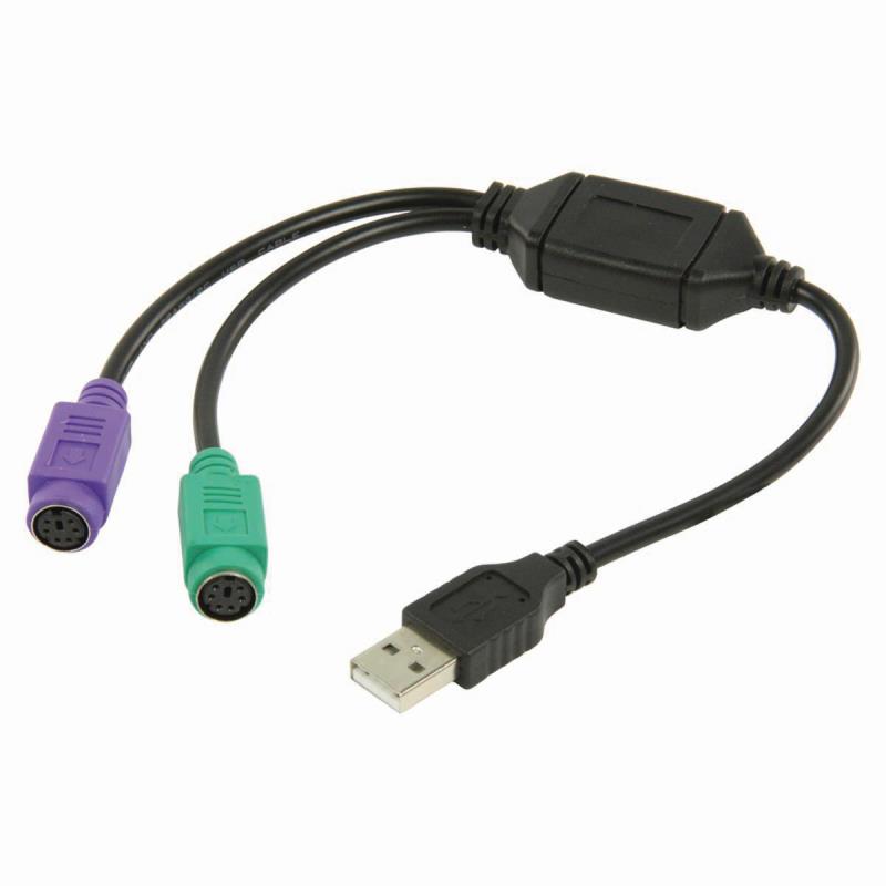 CCGP60830BK03 USB A Mâle Et fiche 2x PS/2 femelle