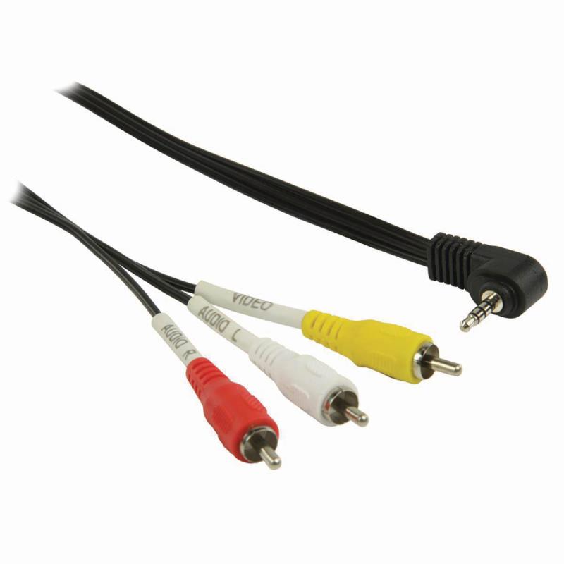 CVGP22400BK10 3,5 mm mâle Et fiche 3x RCA Mâles