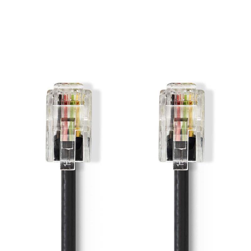 TCGP90100BK50 RJ10 (4P4C) Mâle Et fiche RJ10 (4P4C) Mâle
