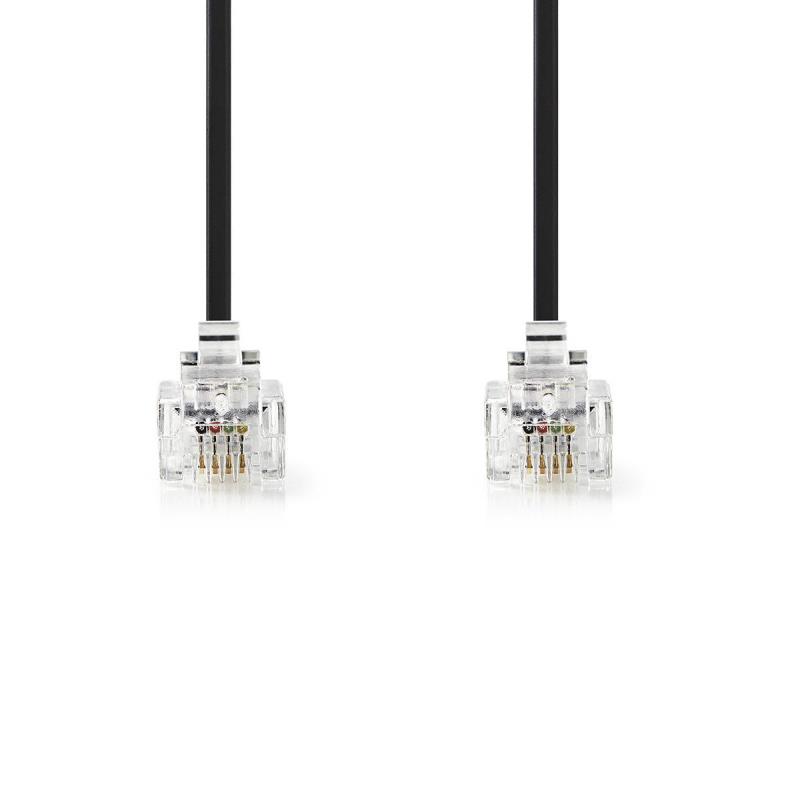 TCGP90200BK20 RJ11 (6P4C) Femelle Et fiche RJ11 (6P4C) Femelle