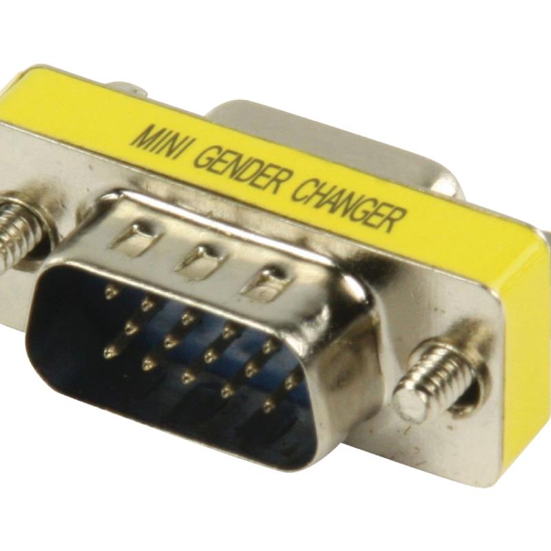 Adaptateur avec fiche VGA femelle ET fiche VGA male