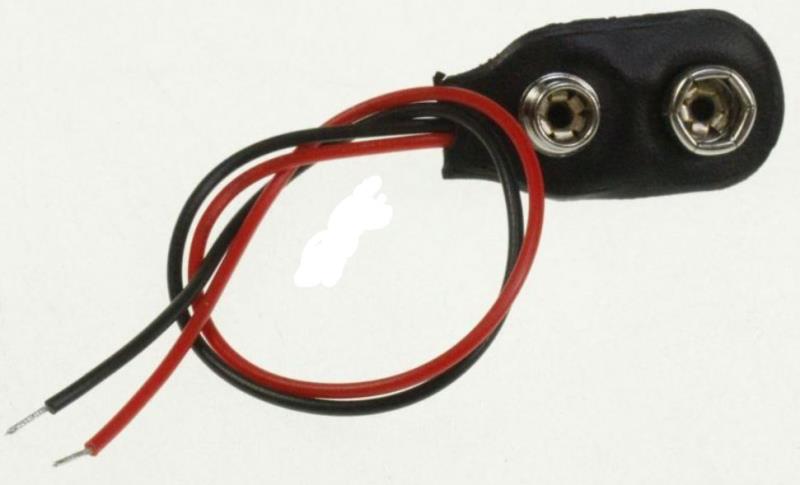 Contacts à pression polarisé pour piles 9 Volt
