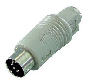 ADAPTATEUR CLAVIER fiche MINI-DIN Femelle (PS2)  6 Pôles et fiche DIN-MÂLE 5PÔLES