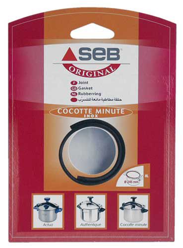 Joint pour autocuiseurs inox SEB Actua, Authentique et cocotte minute, 8 litres, diamètre 245mm