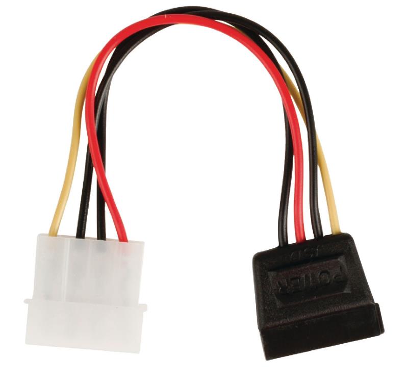 Câble Molex mâle vers SATA 15 broches femelle 0,15 m - photo 1
