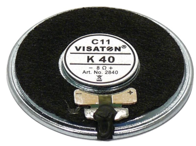 Haut-parleur miniature 4 cm (1.6pouces) 50 ohms 2 w compatible avec visaton k40, 50ohm - photo 1