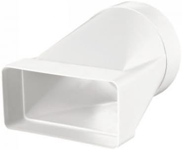 adaptateur rond, carré diamètre 100 mm/110 mm x 55 mm