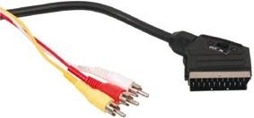 Cable avec fiche Péritel mâle ET fiche RCA x3 mâles- 1m50 -