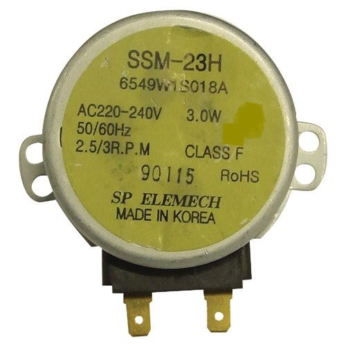 Moteur plateau micro-onde 220/240v 45ma 3w 2p.2.5/3rpm ref  SSM23H