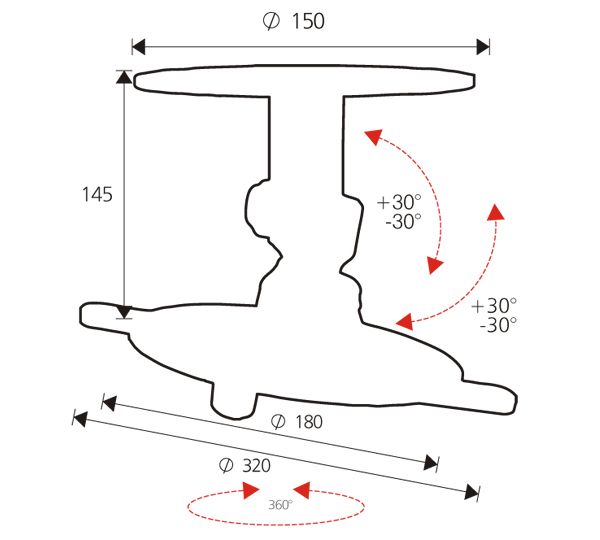 Ce support universel vous permet de fixer votre projecteur au plafond. Rotation de 360° - photo 1