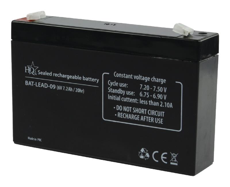 LCR067R2PG 6,0V-7,2AH ACCU EN PLOMB