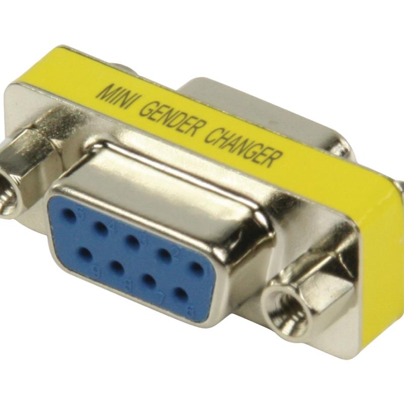 Adaptateur avec fiche SUBD 9pins femelle ET fiche SUBD 9pins femelle