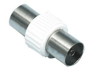 Adaptateur avec fiche coaxiale femelle 9,5mm ET fiche femelle 9,5mm, NORMES EUROPEENES