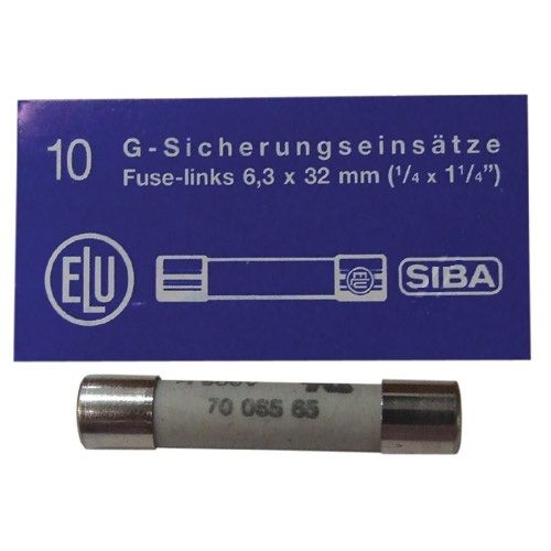 T-8A - 6,3x32mm boite de 10 fusibles en verre temporisé huit ampères adaptable