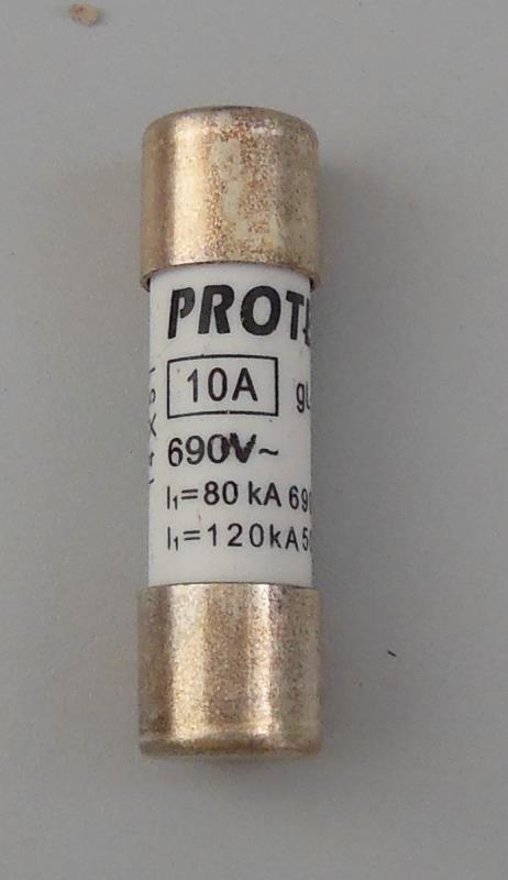 fusible cartouche industrielle gG 14X51 10 ampères
