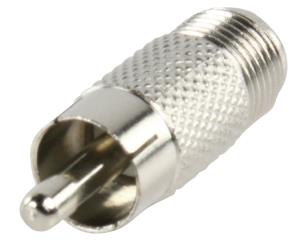 Adaptateur fiche F Femelle Et fiche RCA male métal