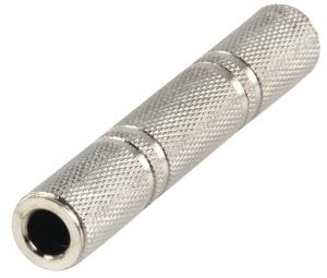 adaptateur coupleur jack 6.35mm stereo femelle et jack 6.35mm stereo femelle