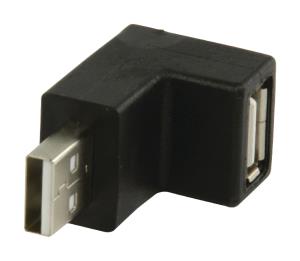Adaptateur coudé 90° USB 2.0 A mâle vers USB A femelle