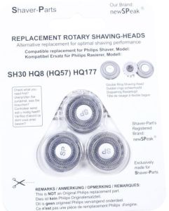3 tetes de rasoir adaptables pour hq8 hq177 et remington rr-330c rr-350c