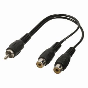 CAGP24010BK02 RCA Mâle Et fiche 2x RCA Femelle