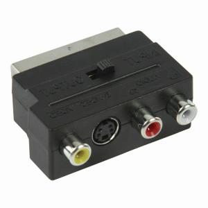 CVGP31902BK PERITEL Mâle Et fiche S-Vidéo femelle + 3x RCA femelle