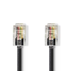 TCGP90100BK50 RJ10 (4P4C) Mâle Et fiche RJ10 (4P4C) Mâle