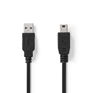 CCGT60300BK20 USB A male Et fiche Mini 5 broches male