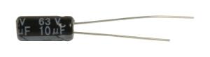 10uF-63V Condensateur électrochimique 105 degré radial