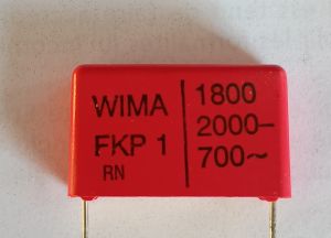 1800pF-2000V Condensateur à impulsion FKP1 - RM 22,5mm adaptable