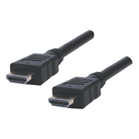 Cable avec fiche HDMI mâle ET fiche HDMI mâle 19 br. Câblées- 1m50 -