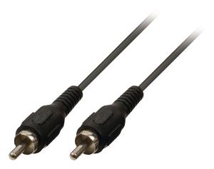 Câble audio RCA mâle vers RCA mâle 5,00 m noir