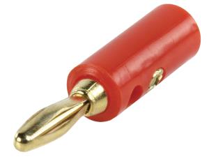 Fiche banane mâle rouge dorée  à vis
