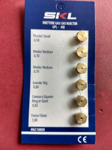 lot de 6 injecteurs gicleurs butane glem gas glp 6 mb