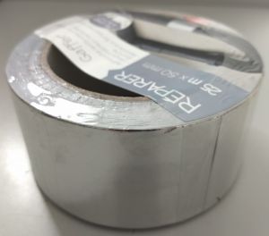 Ruban adhesif aluminium 25 m x 50 mm étanche intérieur extérieur