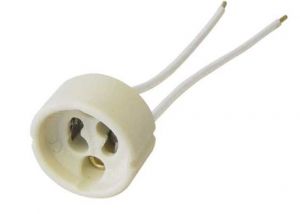 douille GU10 support céramique longueur cable 10cm
