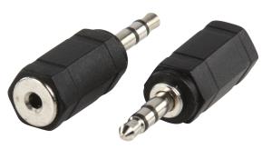 Adaptateur avec fiche Jack 3,5mm stéréo mâle ET fiche Jack 2,5mm stéréo femelle