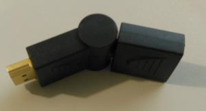 Adaptateur hdmi articulé à 360° male femelle